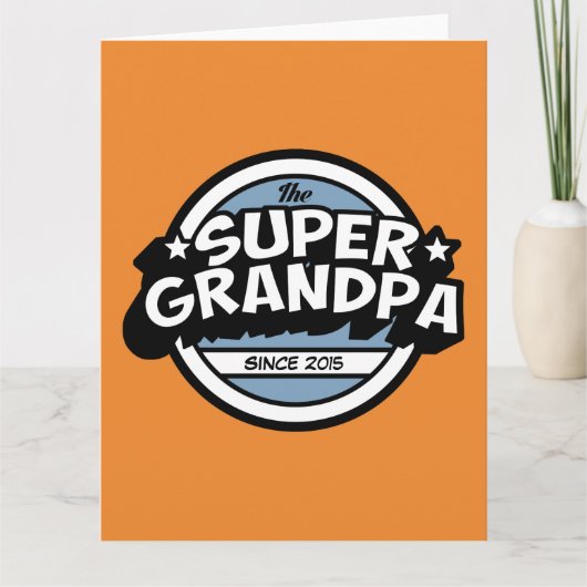 Funny Super Grandpa Kaart (Voorkant)