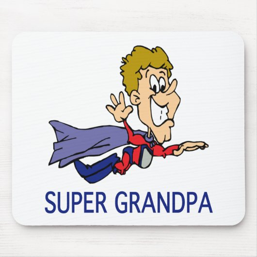 Funny Super Grandpa Muismat (Voorkant)