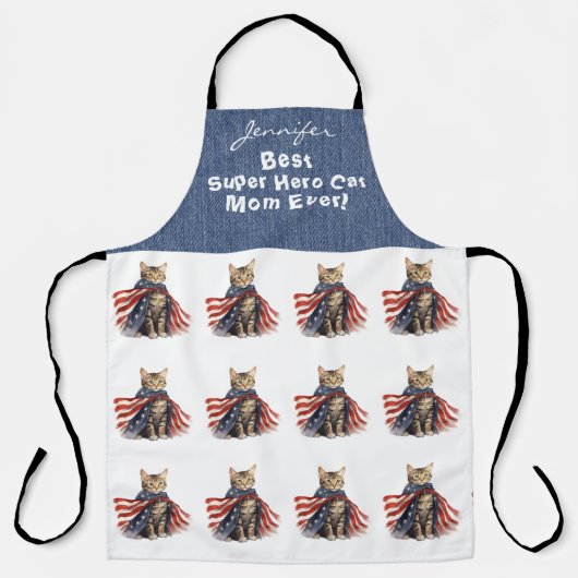 Funny Super Hero Cat All-Over Print Schort (Voorkant)