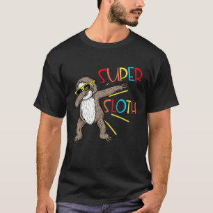 Funny Super Sloth Superheld Dabbing Dance Move Dab T-shirt