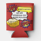Funny Superheld Bachelor/Bachelorette Party Blikjeskoeler (Voorkant)