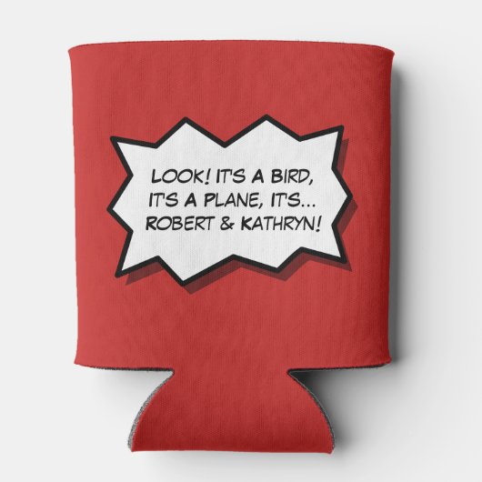 Funny Superheld Bachelor/Bachelorette Party Blikjeskoeler (Achterkant)