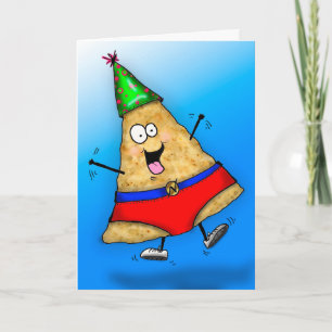Funny Superheld "nacho man" Birthday Card Kaart