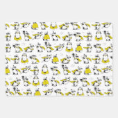 Funny Superheld Pig Wrapping Paper Set van 3 (Voorkant)