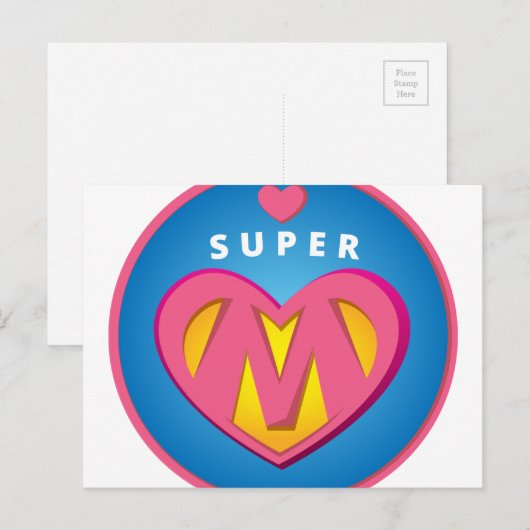 Funny Superheld Superwoman Membleem Briefkaart (Voorkant / Achterkant)