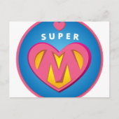 Funny Superheld Superwoman Membleem Briefkaart (Voorkant)