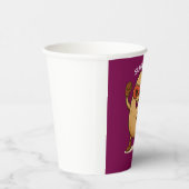 Funny Superhero Potato Cartoon 8oz Paper Cup Papieren Bekers (Rechts)