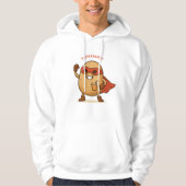 Funny Superhero Potato Cartoon Pullover Hoodie (Voorkant)
