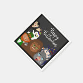 Funny Supernatural Happy Halloween Costume Party Servet (Hoek)