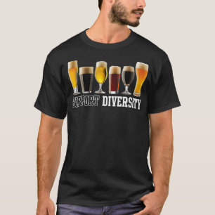 Funny Support Diversity Craft Beer Drink T-shirt