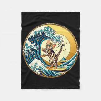 Funny Surf Board Great Wave Kanagawa Surfing - Ben Fleece Deken