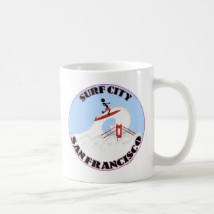 Funny Surf City San Francisco Koffiemok