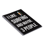 Funny Surfer Gifts Surfing Lover Surfboard Humor  Notitieboek (Rechterzijde)