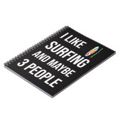 Funny Surfer Gifts Surfing Lover Surfboard Humor  Notitieboek (Linkerzijde)