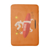 Funny Surfer met Cocktail aangepaste badmatten (Voorkant Verticaal)
