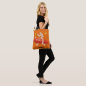 Funny Surfer met Cocktail aangepaste naamzakken Tote Bag (Op model)