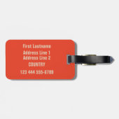 Funny Surfer met Cocktail custom bagagelabel (Achterkant horizontaal)