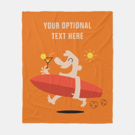 Funny Surfer met op maat gesneden dekens van de co