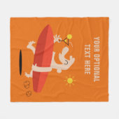 Funny Surfer met op maat gesneden dekens van de co (Voorkant (Horizontaal))