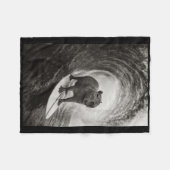 Funny Surfing Capyra Selfie On Surfboard Beach Ani Fleece Deken (Voorkant (Horizontaal))