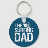 Funny Surfing Dad Surfer Vaderdag Sleutelhanger (Voorkant)