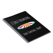 Funny Surfing Gifts Surfboard Surfer Summer Ocean Notitieboek (Rechterzijde)