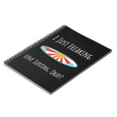 Funny Surfing Gifts Surfboard Surfer Summer Ocean Notitieboek (Linkerzijde)