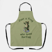 Funny surfing Kawai-kikker Schort (Voorkant)