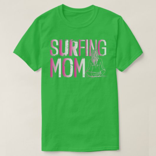Funny Surfing Mam Beach Summer Vacation Surf Surfb T-shirt (Design voorkant)