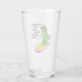 Funny Surfing Pickle Glas (Achterkant)