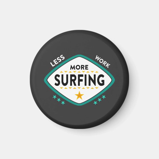 Funny Surfing Quote Magneet (Voorkant)