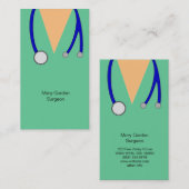Funny Surgeon Scrubs en Stethoscoop Doctor Medic Visitekaartje (Voorkant / Achterkant)