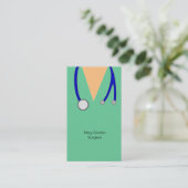 Funny Surgeon Scrubs en Stethoscoop Doctor Medic Visitekaartje (Staand voorkant)