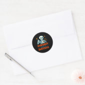 Funny Surgery Was A Success Skeleton Get Well Surg Ronde Sticker (Envelop)