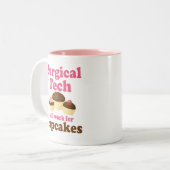 Funny Surgical Tech Tweekleurige Koffiemok (Voorkant links)