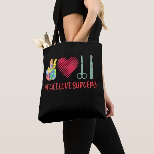 Funny Surgical Technoloog Medical Work Tote Bag (Dichtbij)