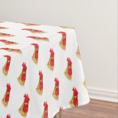 Funny Surprised Curious Rooster Tablecloth Tafelkleed (Voorbeeld)
