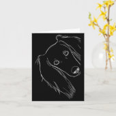 Funny Surprised Dog Saluki  Kaart (Gele Bloem)