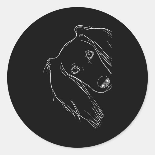 Funny Surprised Dog Saluki  Ronde Sticker (Voorkant)