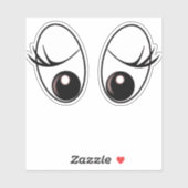 Funny Surprised Eyes Sticker (Vel)