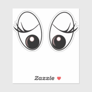 Funny Surprised Eyes Sticker