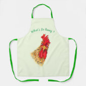 Funny Surprised Rooster Schort - Aangepaste tekst (Voorkant)