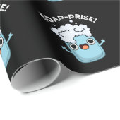 Funny Surprised Soap Pun Dark BG Cadeaupapier (Rol Hoek)
