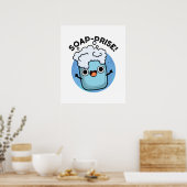 Funny Surprised Soap Pun Poster (Keuken)