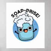 Funny Surprised Soap Pun Poster (Voorkant)