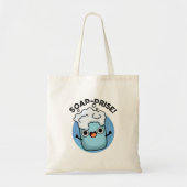 Funny Surprised Soap Pun Tote Bag (Voorkant)