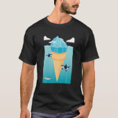 Funny Surreal Ice Cream Iceberg Ice Cream Lovers T-shirt (Voorkant)