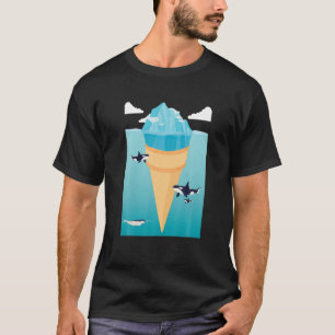 Funny Surreal Ice Cream Iceberg Ice Cream Lovers T-shirt