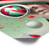 Funny Surreal Santa Hat Character Poster (Hoek)