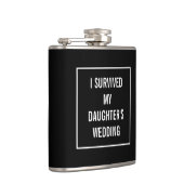 Funny Survived Daughter's Wedding Black and White Heupfles (Rechts)